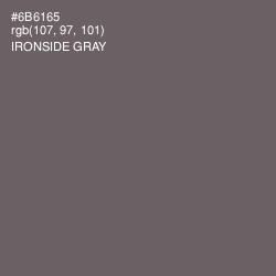 #6B6165 - Ironside Gray Color Image